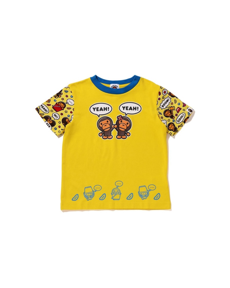 Hauts Bape Baby Milo Speech Balloon Milo Lisa Jaune Enfant | QZU-70801759